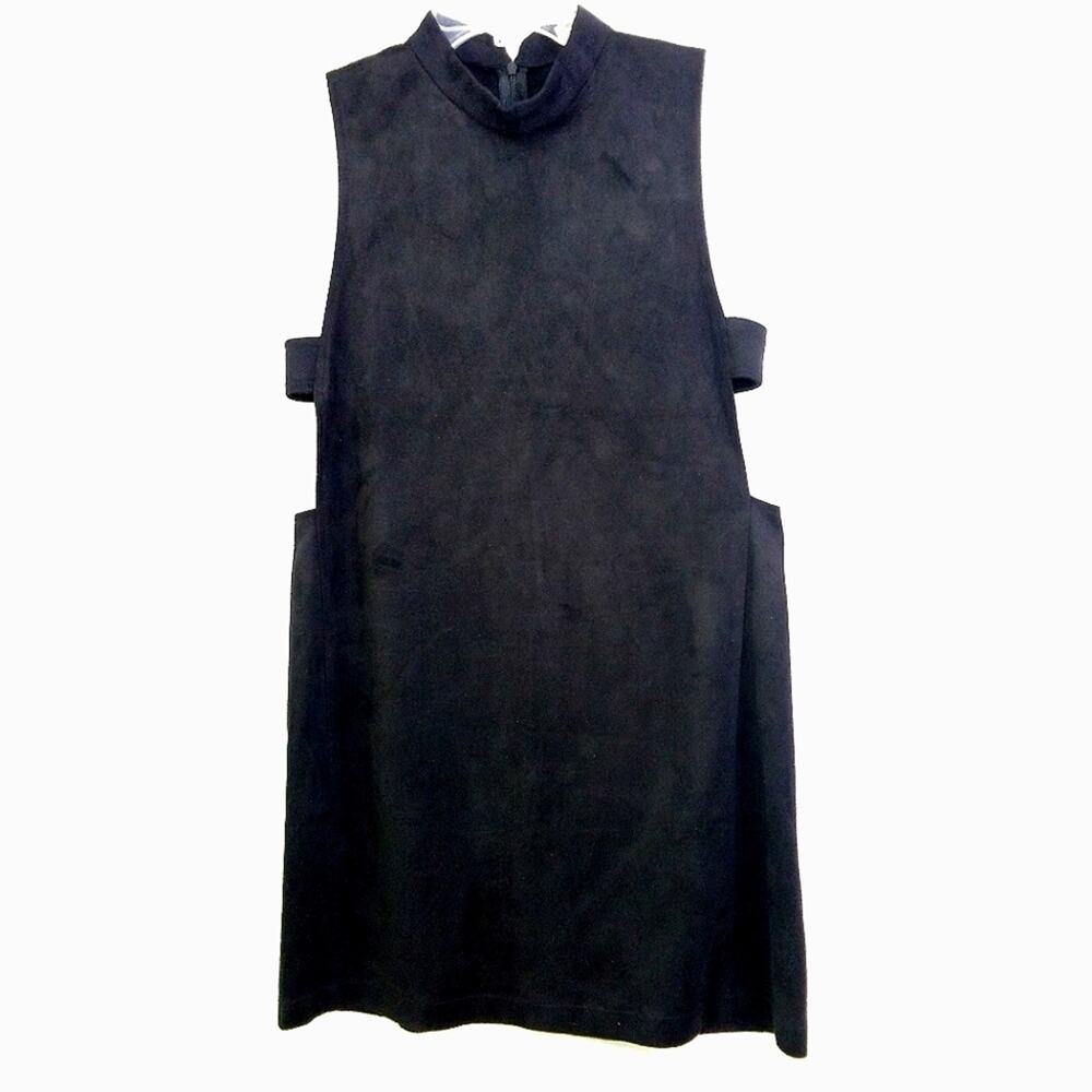 Cotton Candy faux suede cut out open sides dress M
